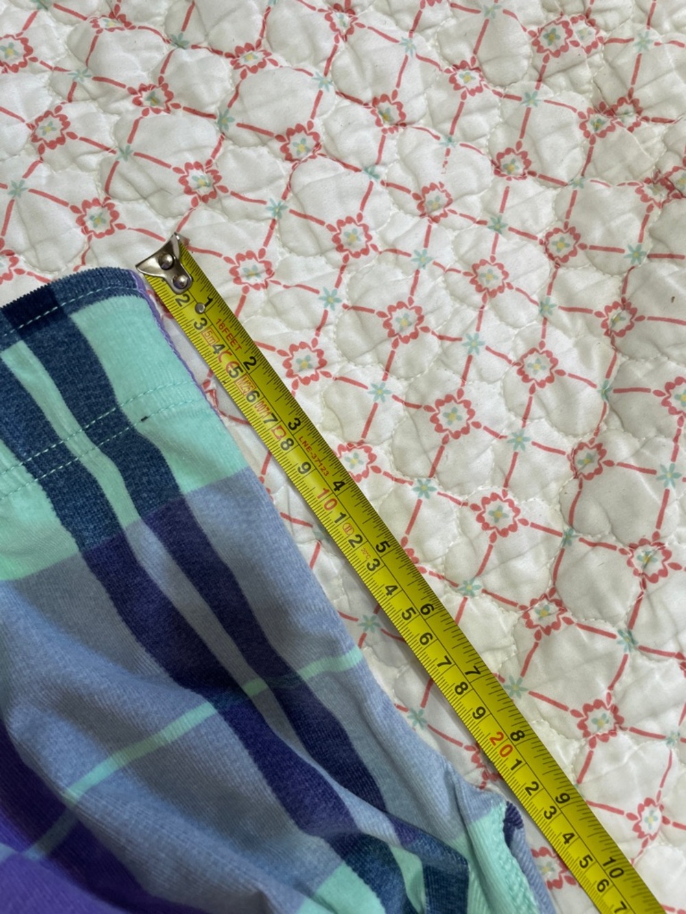 free people plaid corduroy low rise bell bottom pants - Picture 6 of 8